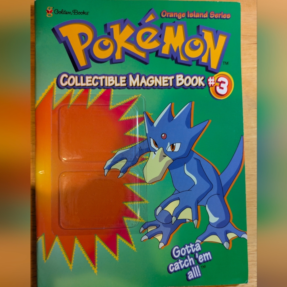Pokémon Collectible Magnet Book #3 Coloring Activity Book, Golden Books, 2000